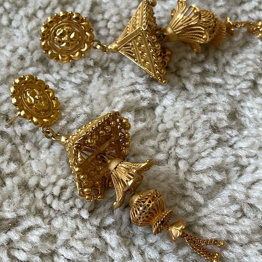 Statement Gold Plated Earrings